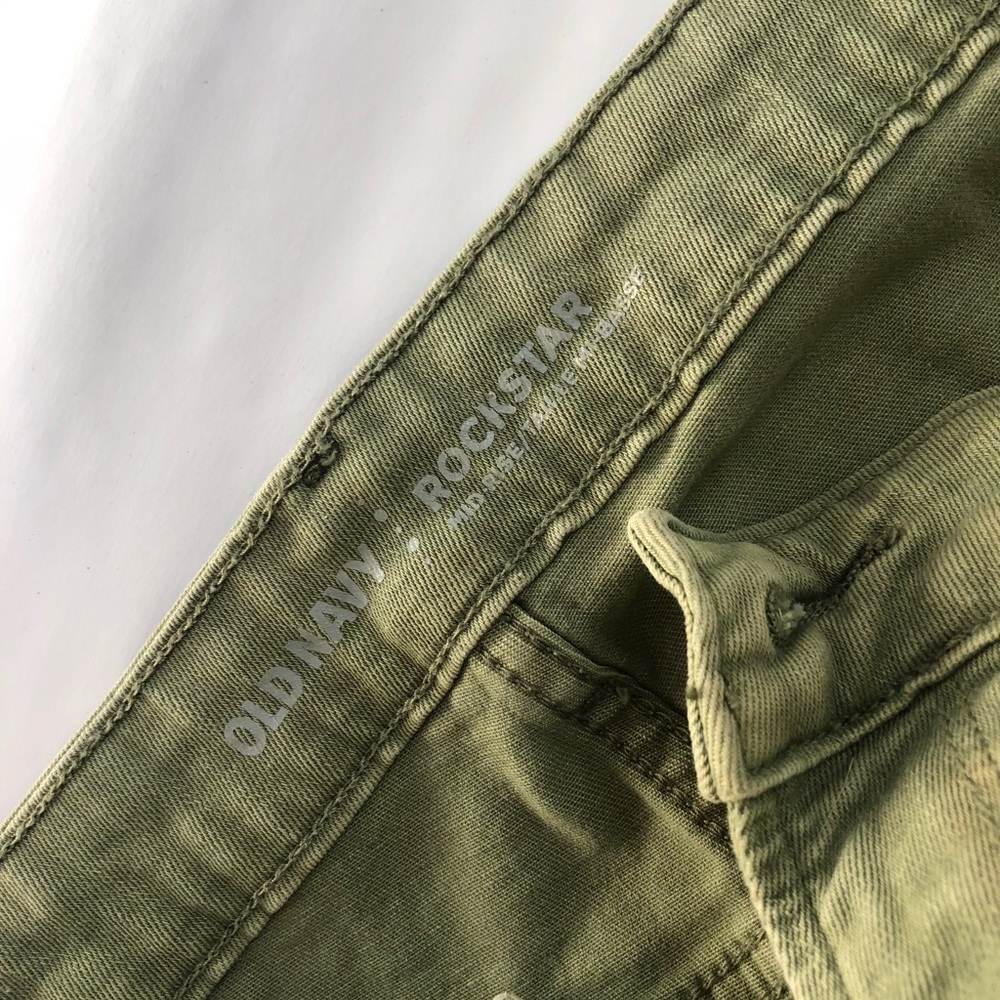 Old Navy Rockstar Olive Green Skinny Jean